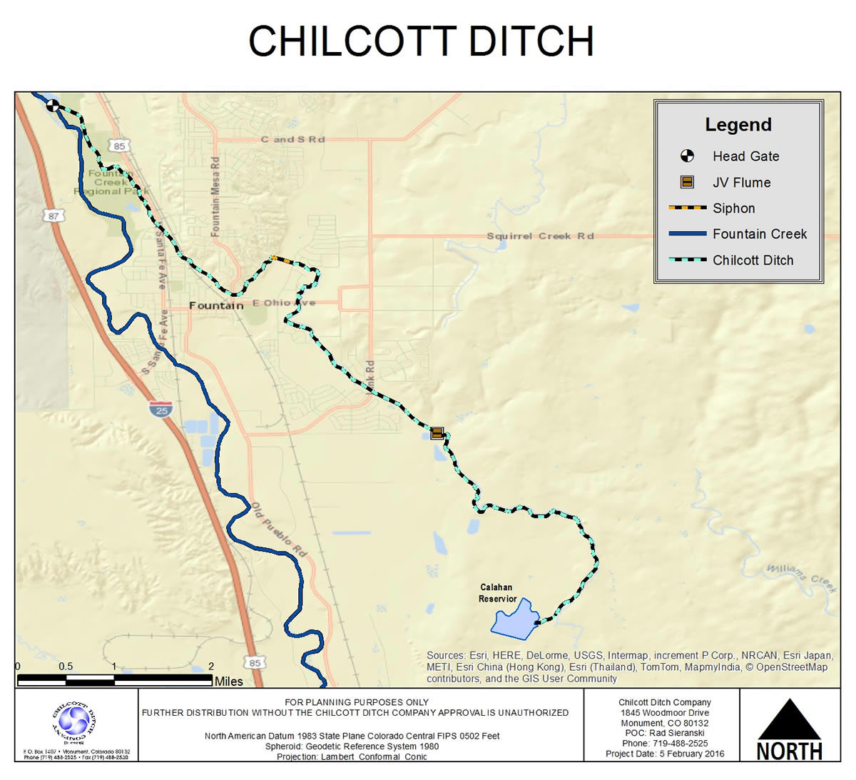 Chilcott Ditch A4 map